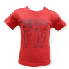 T-Shirt rossa bimbo con stampa 