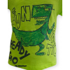 T-Shirt verde bimbo con stampa dinosauro