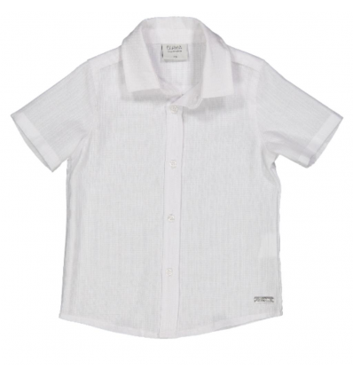 Camicia bianca manica corta bambino