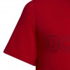 T-shirt adidas rossa ragazzo Essentials rosso