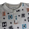 Completo Bambino con T-shirt Stampata e Pantaloncino Arancione