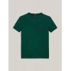 T-Shirt Tommy Hilfiger, ragazzo verde scuro.