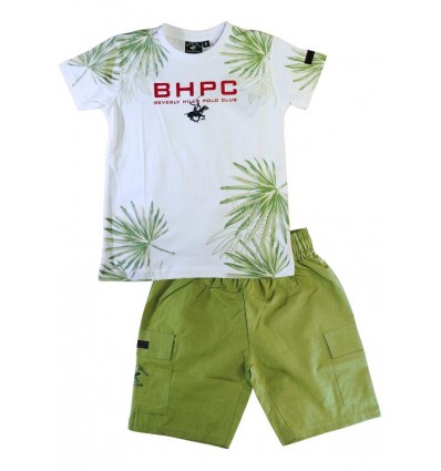 Completi ragazzo Polo Club, estivo e casual verde.