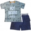 Completi babybol, bambino t-shirt sabbia+ pantalone corto blu.*
