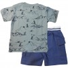 Completi babybol, bambino t-shirt sabbia+ pantalone corto blu.*