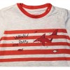 Completo losan, bambino stampa squalo grigio-rosso*.