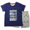Completi BabyBol, bambino t-shirt blu+ pantaloncino fantasia sabbia*.