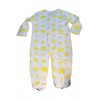 Tutina losan, bambino in cotone bianca con stelline gialle*