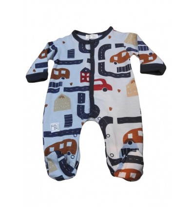Tutina babybol, bambini in cotone con stampa di macchinine*
