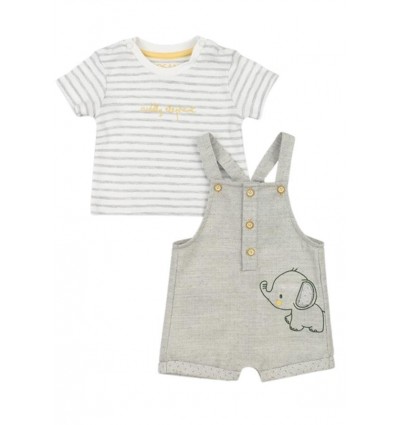 Completo T-shirt + salopette, Losan Neonato Estivo in Cotone.