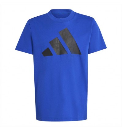 adidas J BL TEE 160, T-Shirt ragazzo blu.
