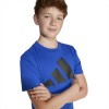 adidas J BL TEE 160, T-Shirt ragazzo blu.