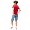 T-Shirt tommy hilfiger u corp logo ess tee ss, ragazzo rossa