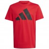 T-Shirt adidas, unisex con logo rossa.