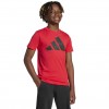 T-Shirt adidas, unisex con logo rossa.