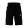 Pantaloncino adidas sportivo, ragazzi nero 3 Strisce Laterali.