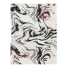 Maglietta Kappa Bambino Manica Corta con Stampa Astratta e Logo Rosso.