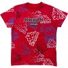 T-Shirt kappa, per bambino in cotone color rosso.