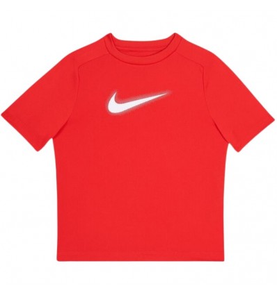T-shirt Nike rossa ragazzi unisex – tecnica, estiva, asciugatura rapida