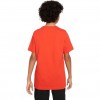 Maglietta air nike Rossa Unisex da ragazzo in fresco Cotone, stile Urban