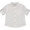 Camicia bambino collo coreana, bianca.