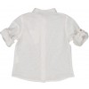 Camicia bambino collo coreana, bianca.