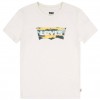 T-shirt Levi's panna per ragazzi con logo grafico e stile casual