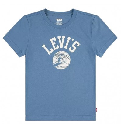 T-shirt azzurra Levi’s da ragazzo con stampa surf – stile casual estate