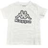 T-shirt Bianca Kappa Bambino – Iconica con Logo Paisley