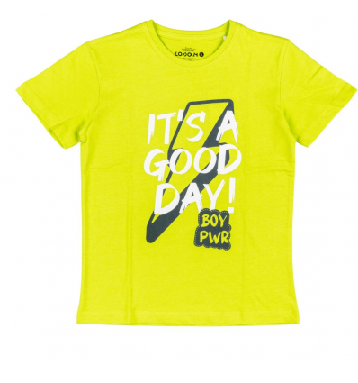 T-Shirt verde losan, bambinocon stampa T-Shirt bambino