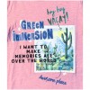 T-shirt neonato Birba rosa cotone con stampa estiva "Green Immersion"