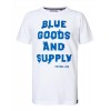 T-shirt bambino Petrol Industries - maglietta casual bianca con stampa race vintage blu