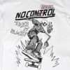 T-shirt bianca per bambino e ragazzo con stampa nera