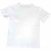 T-shirt bianca per bambino e ragazzo con stampa nera