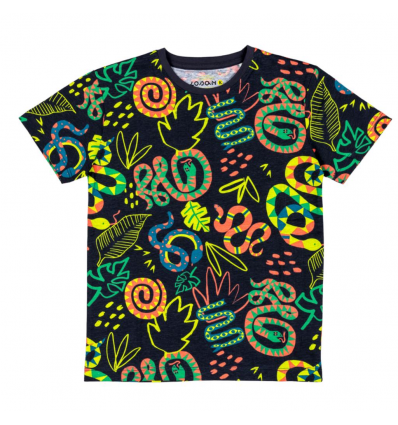 T-Shirt bambino in cotone, Losan con fantasia serpenti T-Shirt bambino