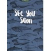 T-shirt bambino in cotone Losan con stampa pesci e scritta "See You Soon"