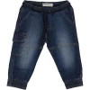 Pantalone bambino jeans, stretch modello cargo FI.