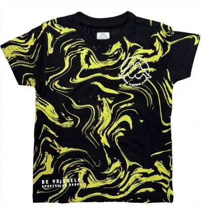 T-shirt Nera Kappa Bambino Be Yourself Edition