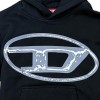 Felpa Diesel teen nera - stile urbano in cotone garzato