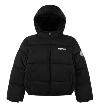 Giubbino Invernale Teen Levi's con Dettagli Iconici nero