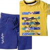 Completi babybol, bambino t-shirt gialla + shorts blu cotone.*