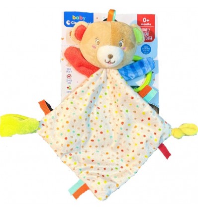 Doudou Baby Unisex “Lovely Bear” – Comfort e Stimoli Sensoriali Clementoni 
