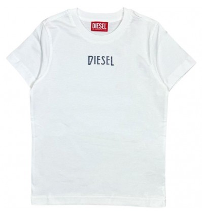 T-shirt Diesel bianca – Logo frontale – Unisex casual