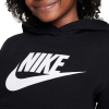 Felpa Nike Unisex Nera in Cotone Felpato – Logo Bianco