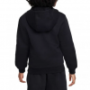 Felpa Nike Unisex Nera in Cotone Felpato – Logo Bianco