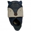 Scarpine Bobux in Pelle Volpe Blu – Scarpe Primi Passi per Neonati con Design Animale