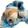 Peluche orsacchiotto azzurro - Carillon orsetto musicale in pigiama blu per nanna neonato