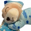 Peluche orsacchiotto azzurro - Carillon orsetto musicale in pigiama blu per nanna neonato