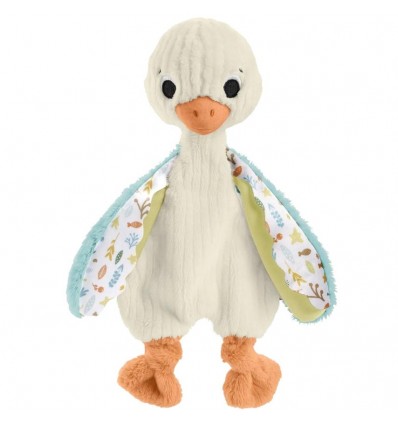 Giocattolo doudou sensoriale per neonati Fisher-Price – Anatroccolo con sonagli e texture tattili