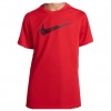 Maglietta sportiva Nike Junior rossa - Unisex, leggera, traspirante